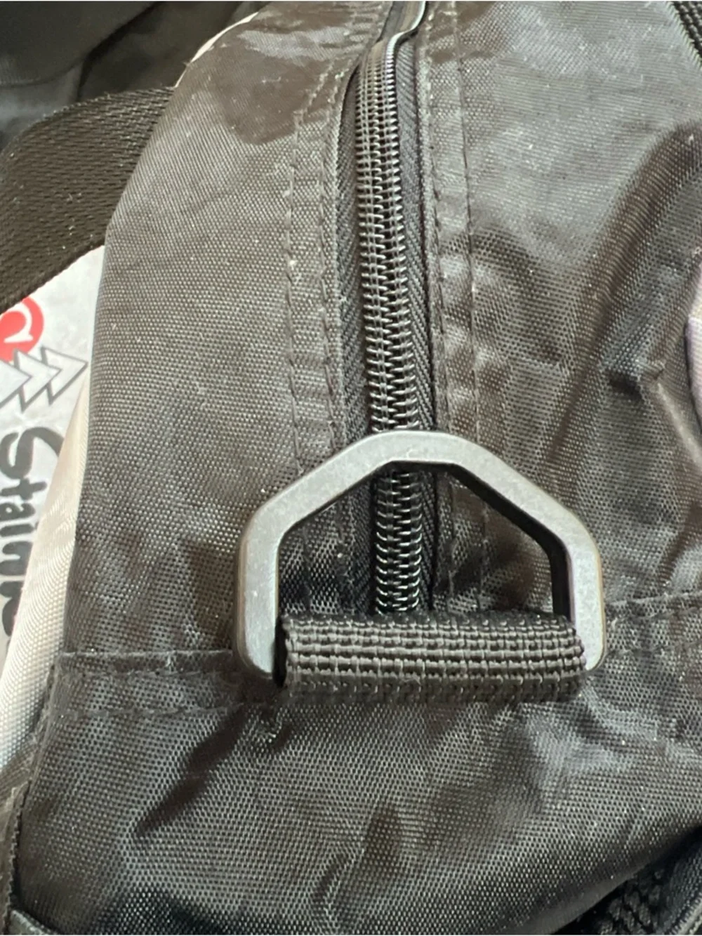 NAB Duffle Bag 2004 Stainless Inc Travel Gym Sports Packable Strap Black Gray